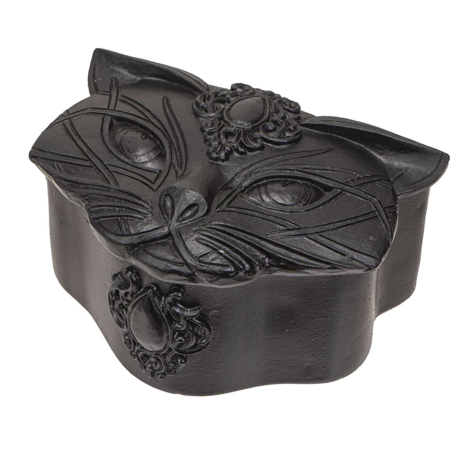 Pacific Trading – wholesale Jewellery box/organiser – Sacred Black Cat Trinket Box3