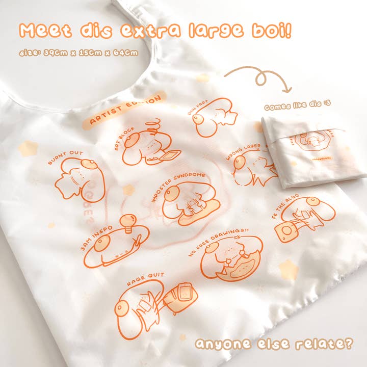 Art Meme Edition Nylon Grocery Bag for wholesale by sleepydoods