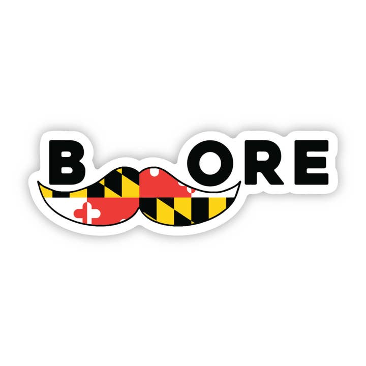 BMORE Sticker - Baltimore - Maryland - Flag for wholesale by Erin Dayhaw