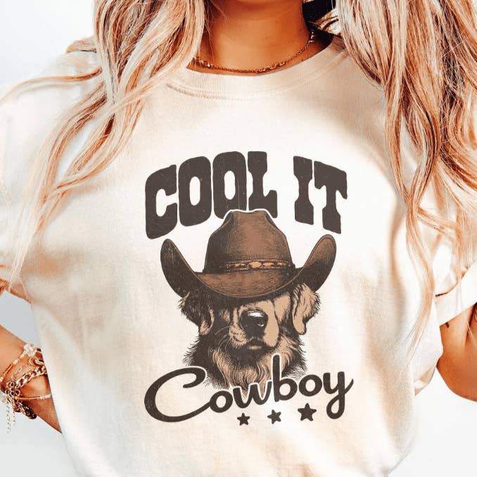 Kindred Flame Outfitters – wholesale T-shirts med screentryck – Unisex – Svalka dig cowboy grafiska kläder