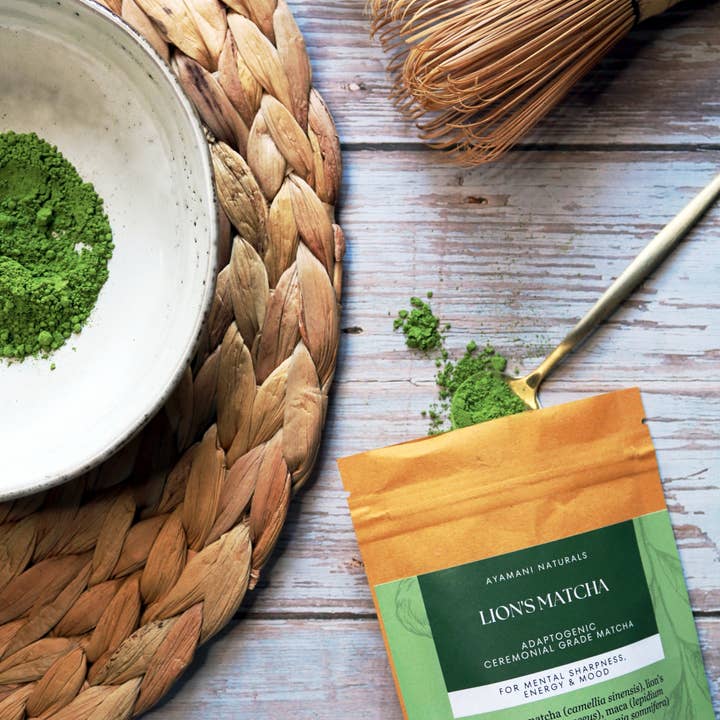 LION'S MATCHA | Ceremonial Japanese Matcha with Lion's Mane and other Purchase Wholesale anatae. Free Returns & Net 60 Terms on Faire trending on Faire.