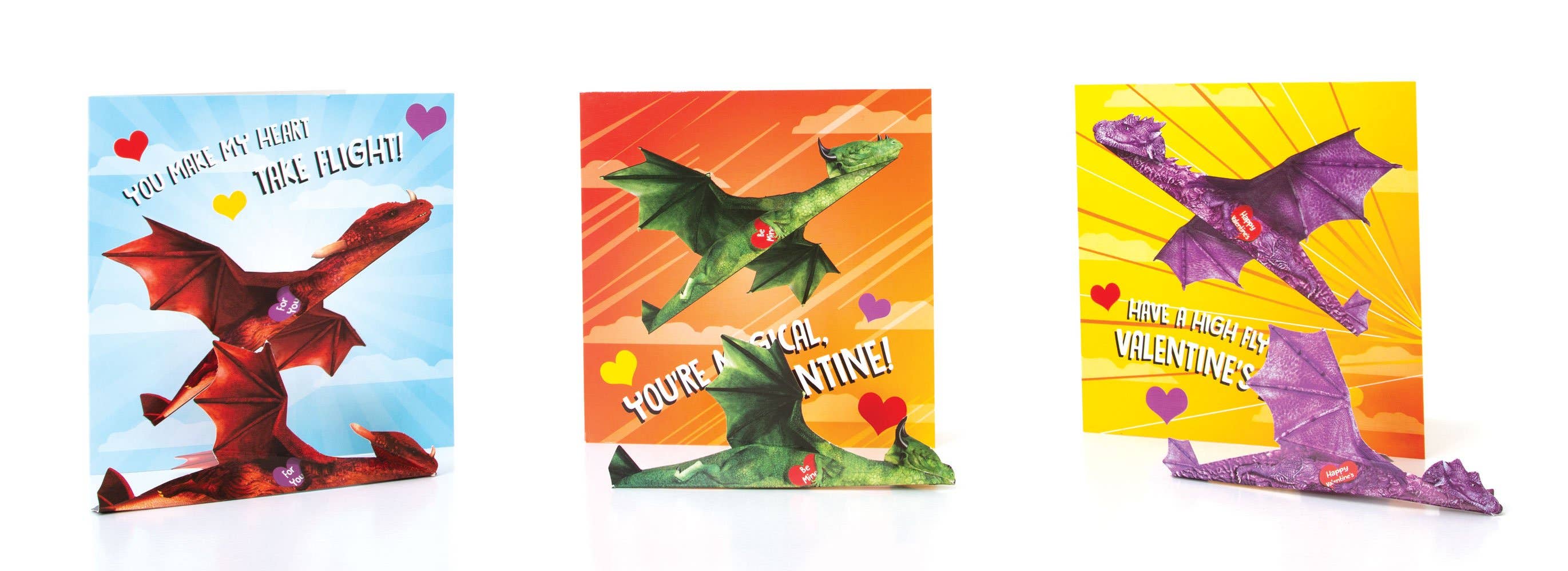 Paper House Productions - Wholesale Valentine's Day Card - Flying Dragons Valentines3