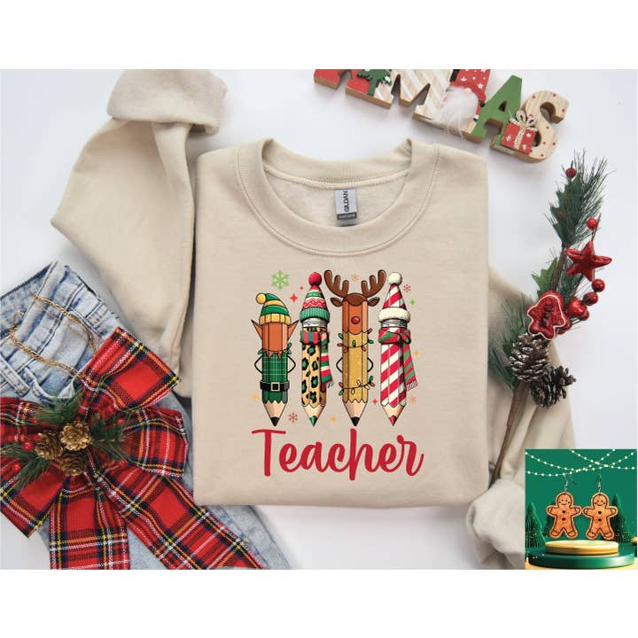 Christmas Grade Pencils- Teacher for wholesale by Southern Attitude Designs Inc