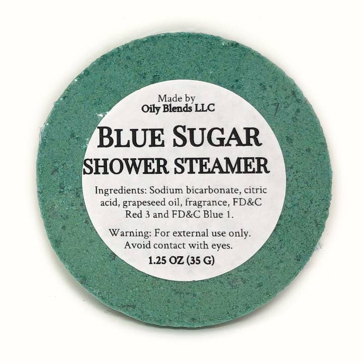 Blue Sugar Men's Shower Steamers for wholesale by Oily Blends