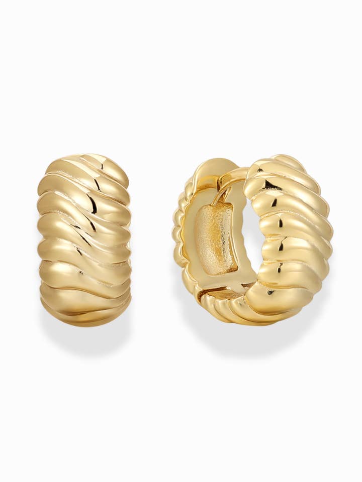 Adina Molten Huggies for wholesale by Mod + Jo