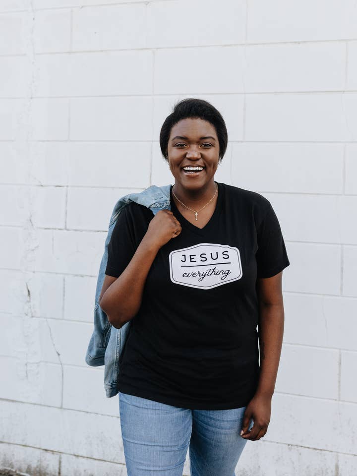 Jesus Over Everything Tee for wholesale by Crowned Free