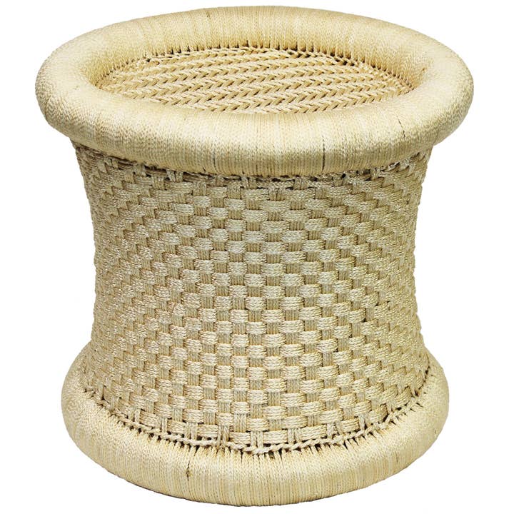 Banco Decorativo Tecido Bege por atacado de Natural Geo