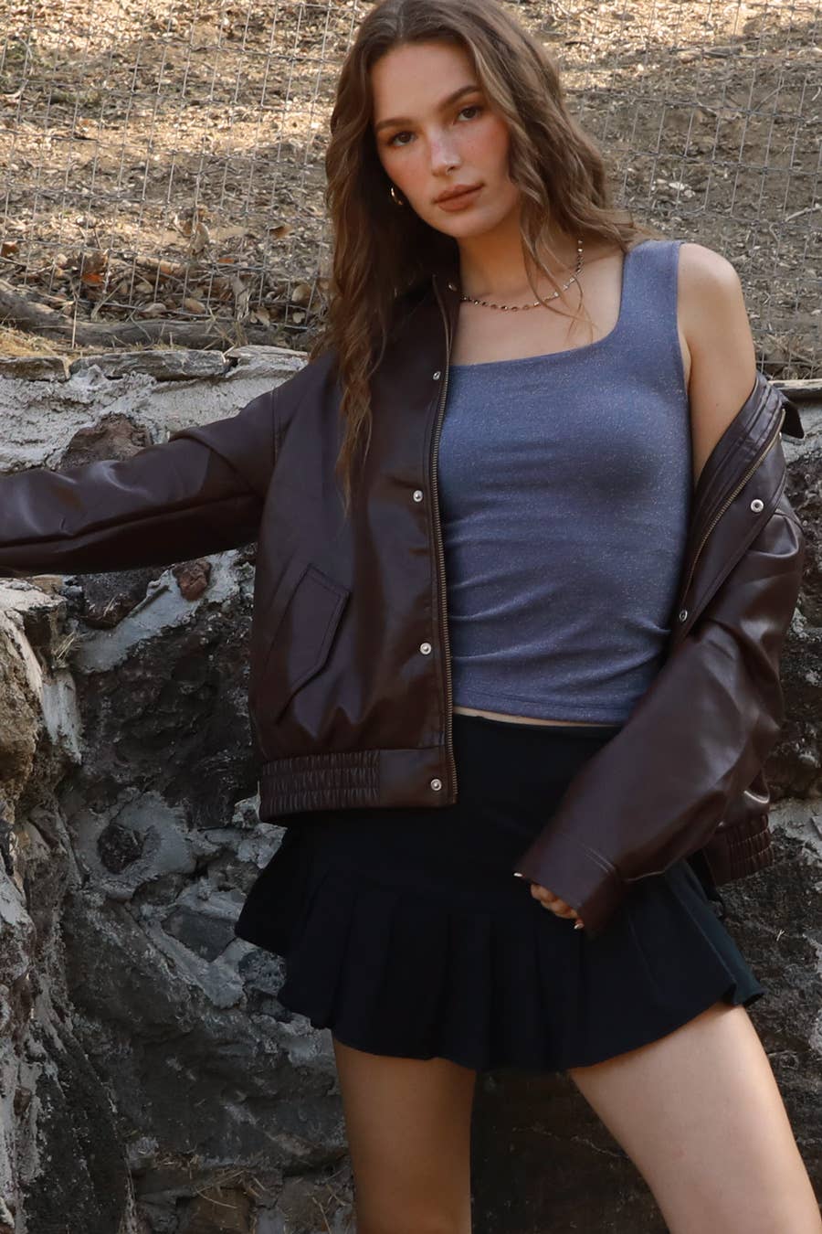 NIKIBIKI – wholesale Knit top – Women's – NS8438 - Lurex Square Neck Top9