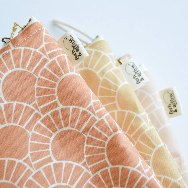 Fern & Arrow – wholesale Wet bag – Child & baby – Water Resistant PUL Wet / Dry Bag - Mosaic Sun2