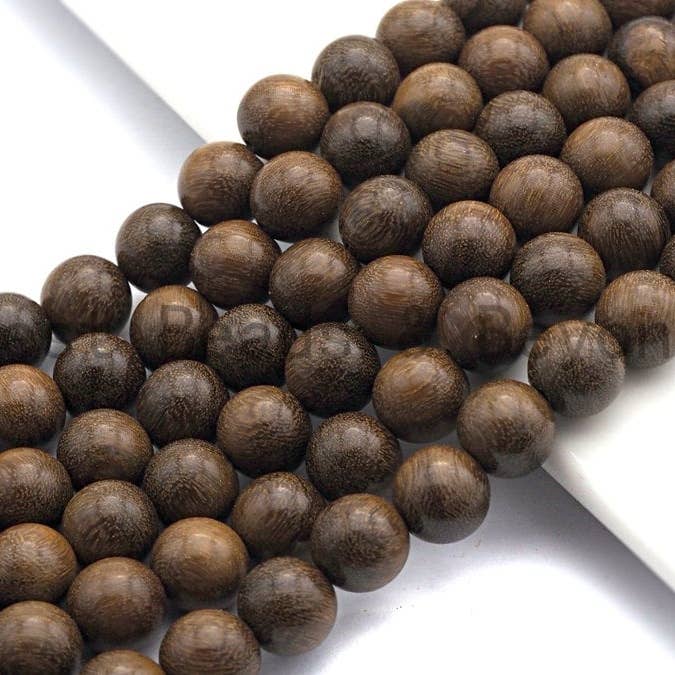 BestBeads&Beyond - Wholesale Beads - Natural Smooth Round Wood beads, 6mm/8mm/10mm/12mm Natural Brown Wood beads, Natural Wood Grain Beads, 15.5inch strand,SKU#U469