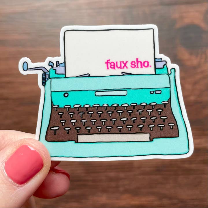 Faux Sho-Schreibmaschinen-Aufkleber für den Großhandel von The Creative Ink