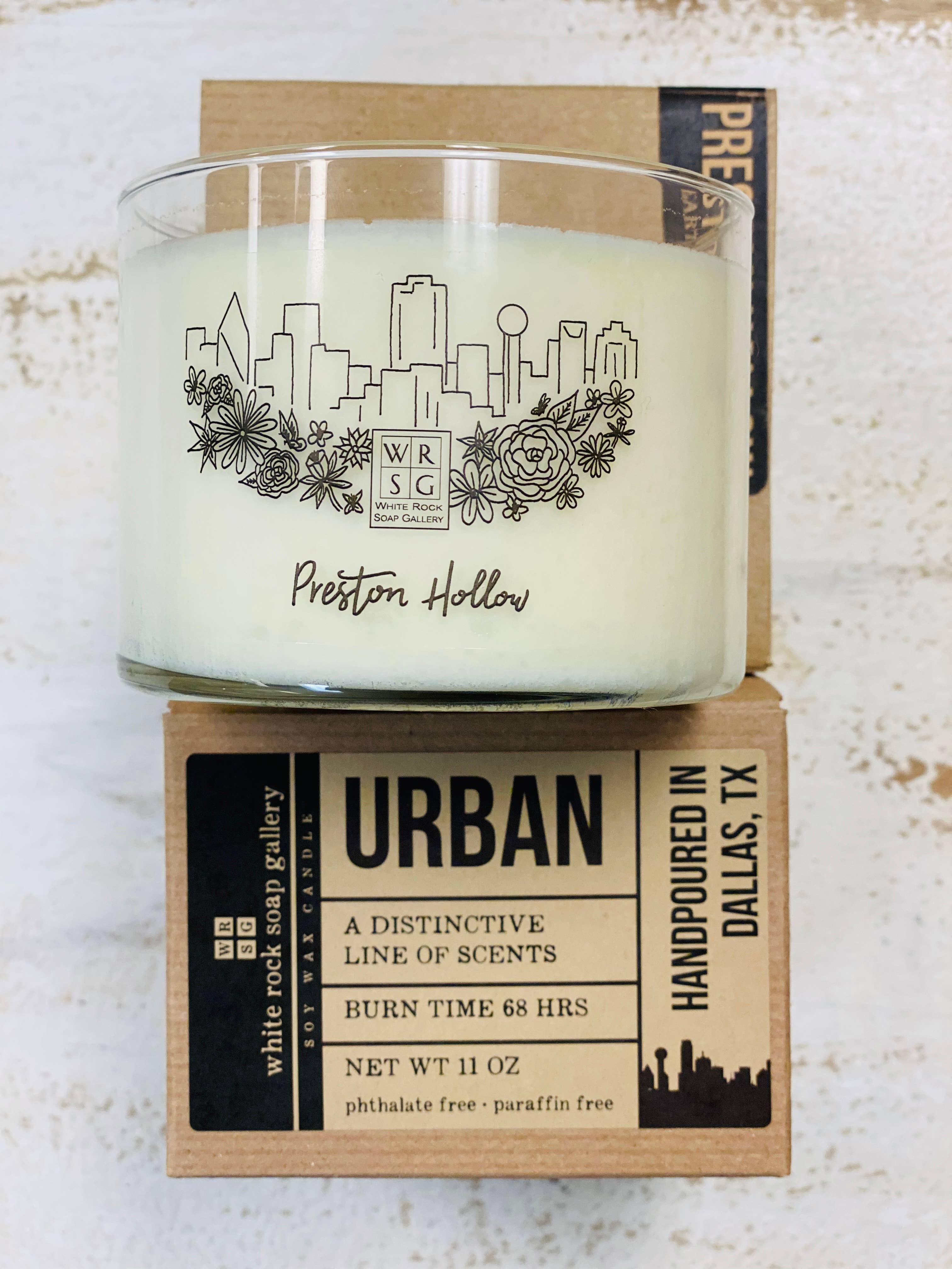 White Rock Soap Gallery - Wholesale Jar/Filled Candle - Soy Wax Candle Urban Collection25
