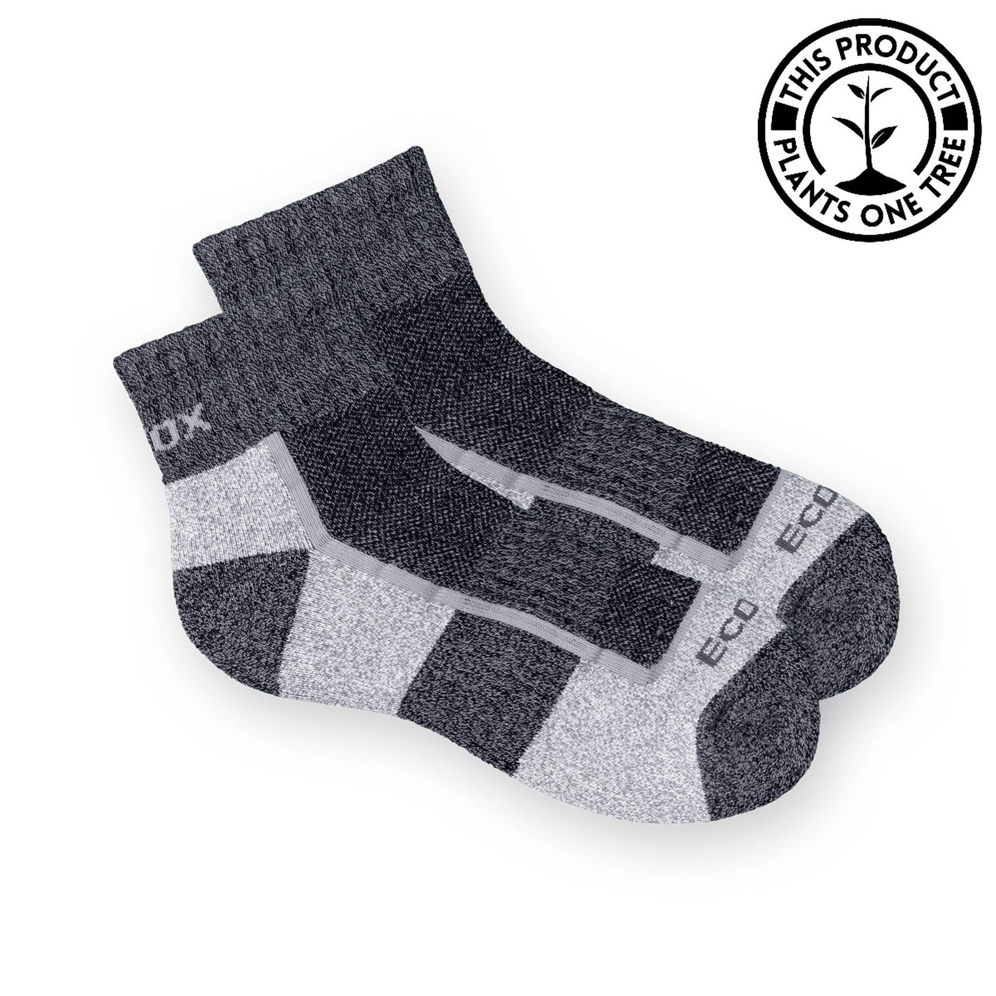 Ecosox - Wholesale Socks - Unisex - Hiking Quarter - Light Wgt 1/2 Cushion - Medium
