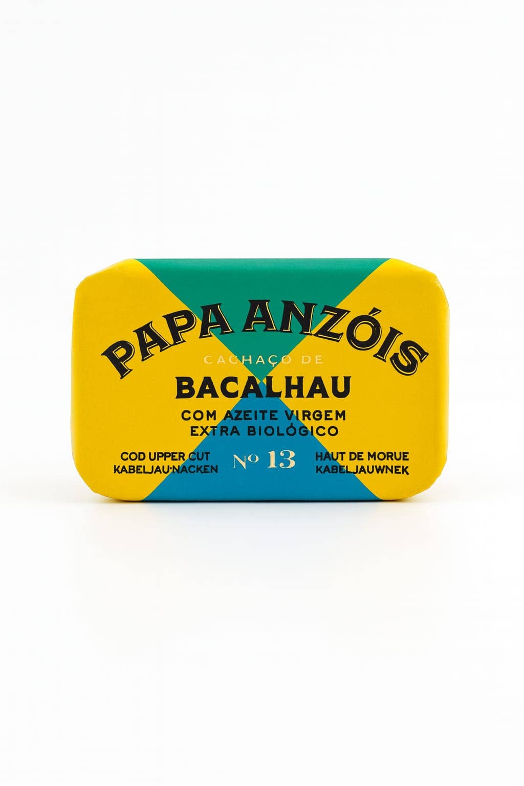 Conserveira do Arade - Vente Poissons en conserve - Morue à l'Huile d'Olive Vierge Extra BIO (Papa Anzóis)