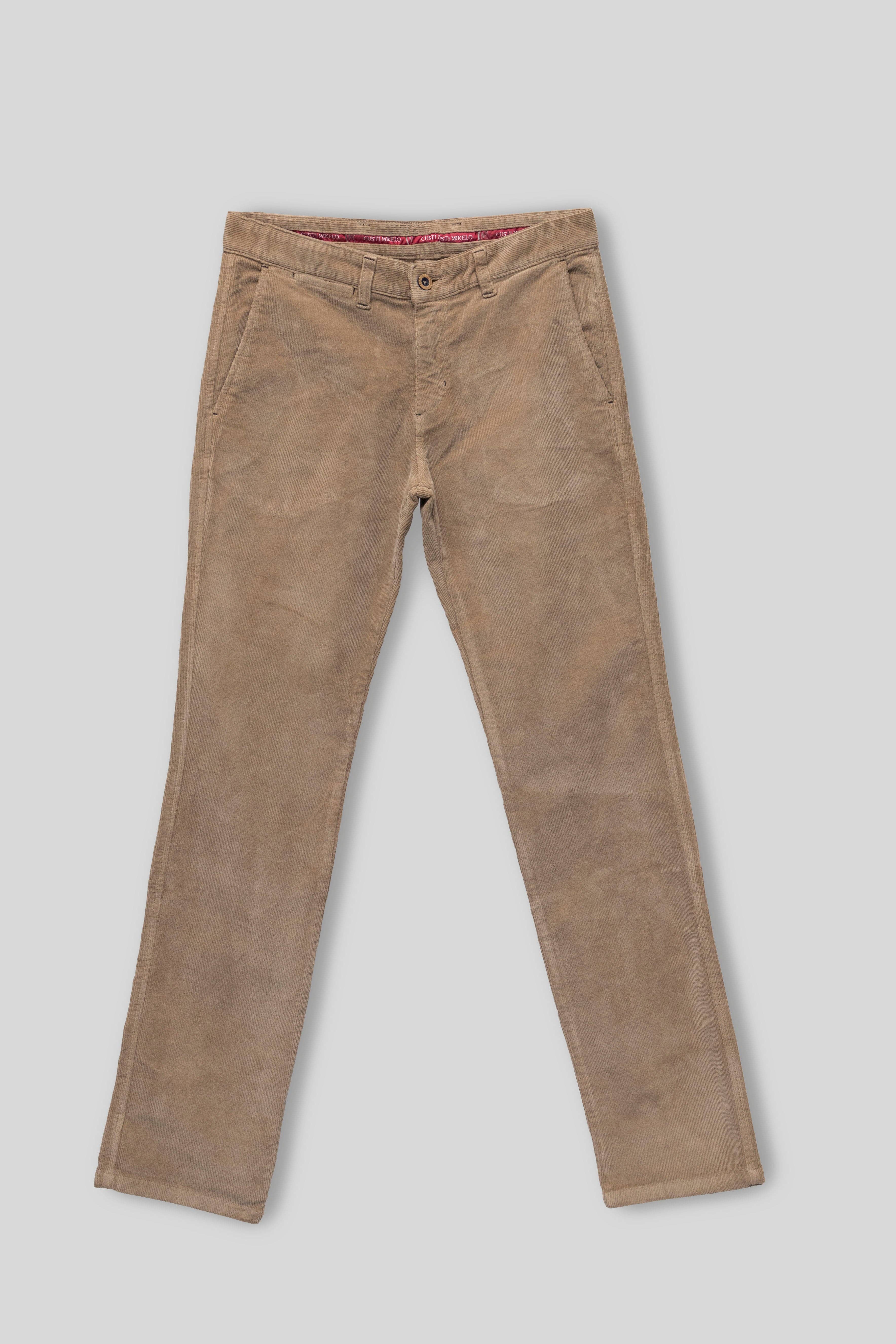 Custi Mikelo: Made in Spain - Wholesale Pants - Men's - Beige Corduroy Trousers2