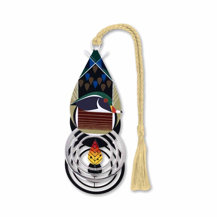 David Howell and Company - Wholesale Bookmark - Charley Harper's Best Dressed Metal Bookmark, MADE in USA