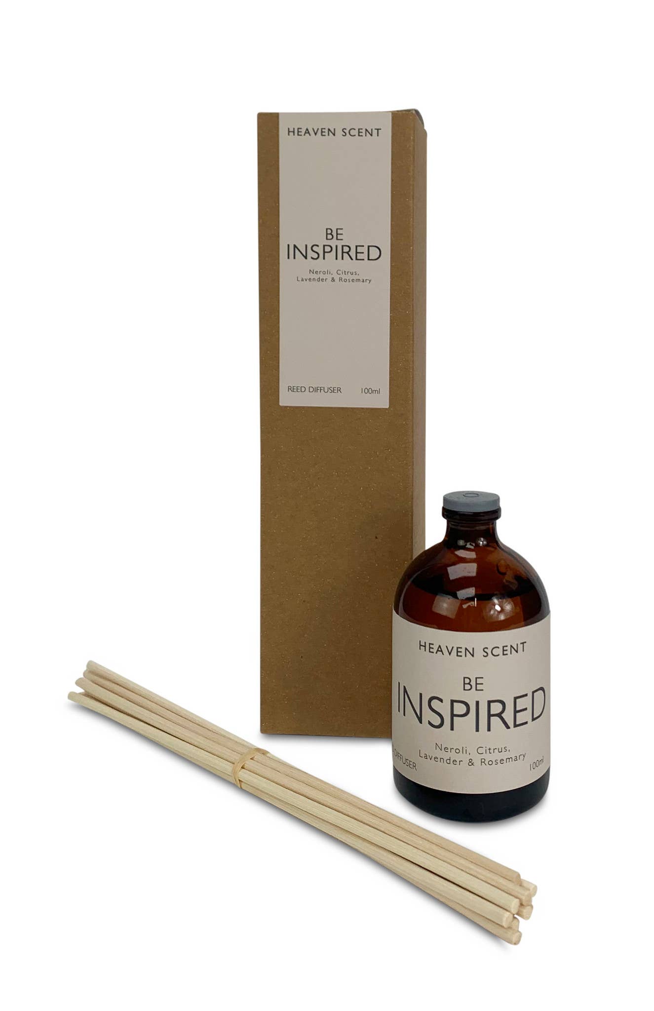 Heaven Scent Incense Ltd – wholesale Reed diffuser – 100ml Amber Reed Diffuser - Wellbeing Range - UK ONLY3