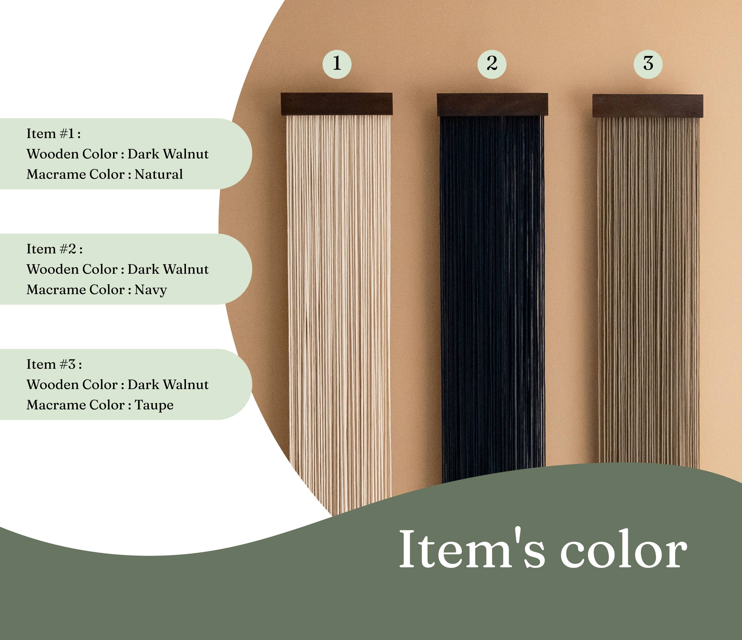 MinhandBros - Wholesale Wall Art Set - Macrame Fiber Wall Hanging for Cozy Farmhouse Aesthetic

V812