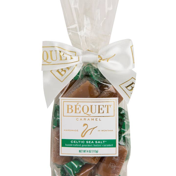 Sac cadeau Béquet Gourmet Caramel 4 oz pour la vente par Béquet Confections