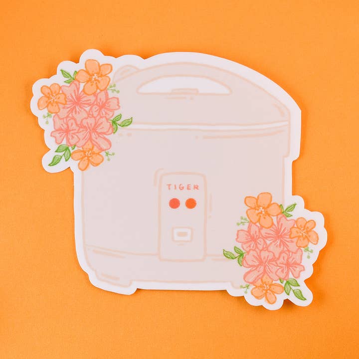 Rice Cooker Sticker for wholesale by Sunglow Paper Co.