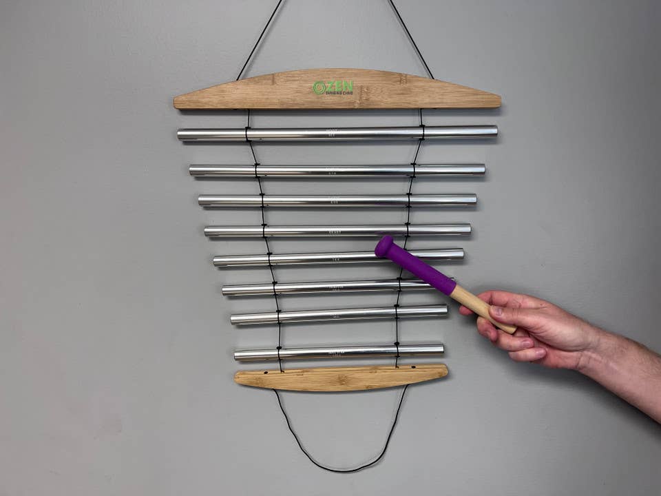 HK Higher Knowing - Wholesale Wind Chime - Zen Chakra Swinging Chime 8 Note 440 Hz1