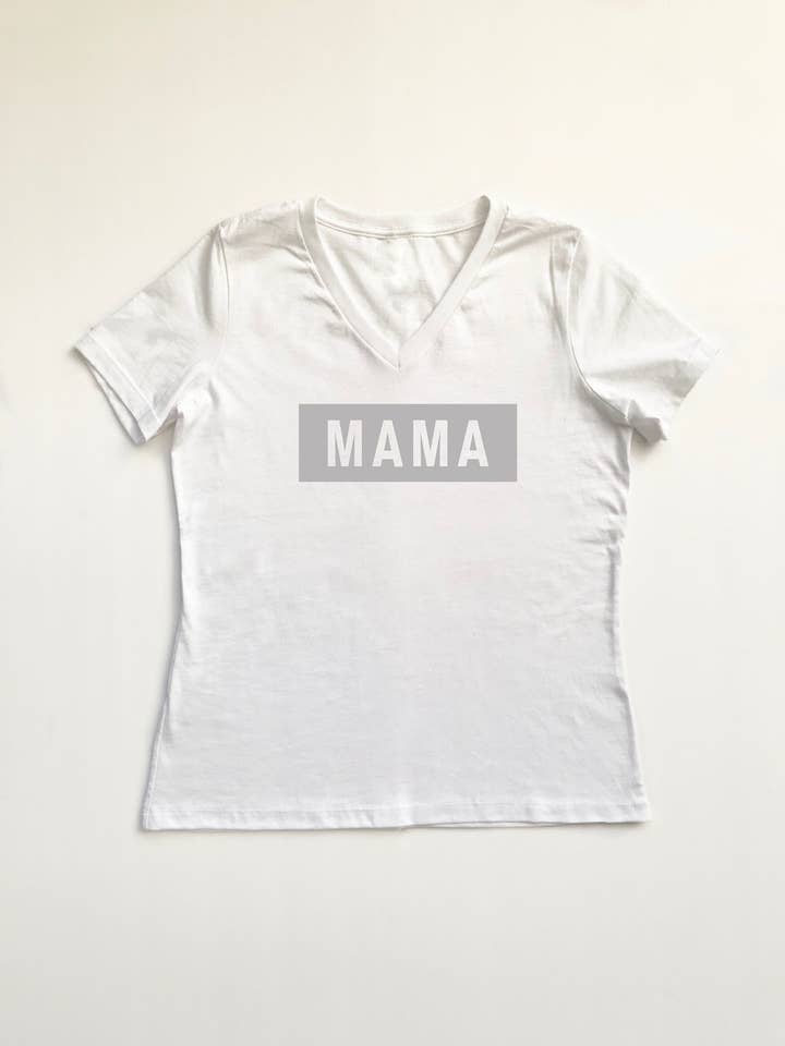 Mama Crewneck Tee (Grey) / Women'S Graphic Tee / Short Sleeve Shirt for wholesale by Jax & Torr