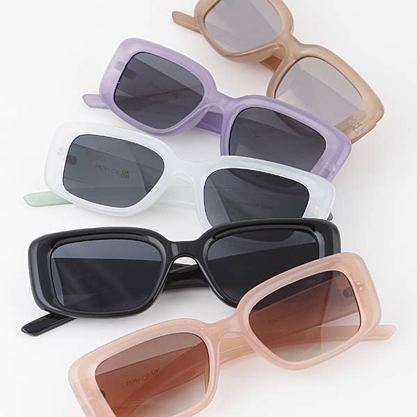 MULTICOLORE Occhiali da sole Minimal Bubble Frame in vendita all'ingrosso su Faire