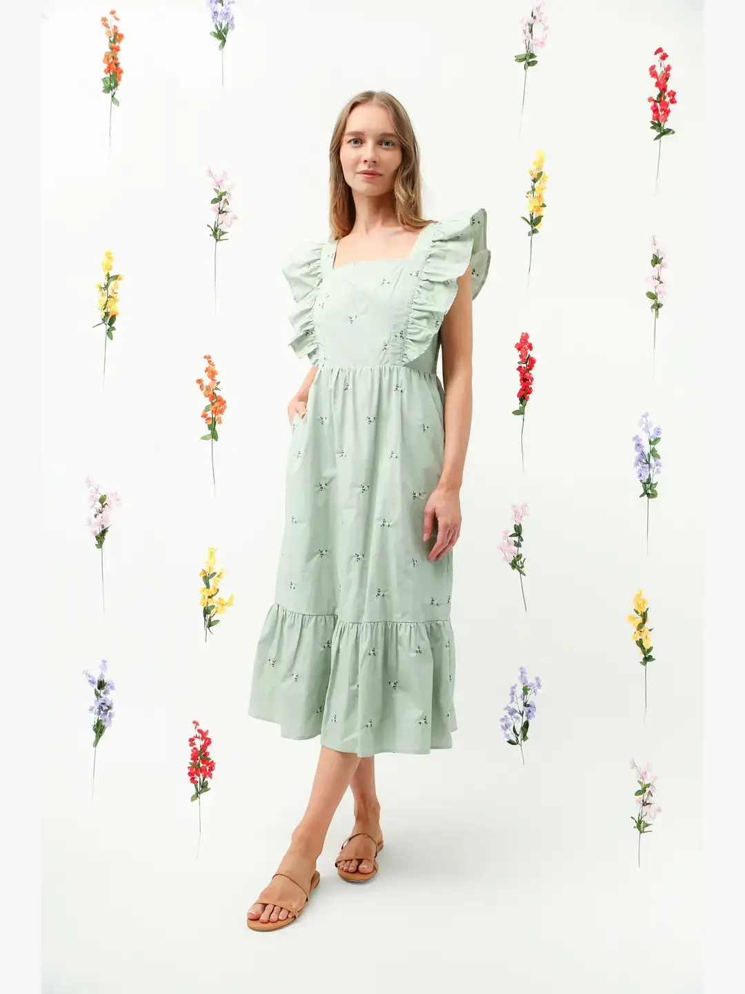 Reminiscence - Wholesale Dress - Women's - REMI014 - Embo Midi Dress11