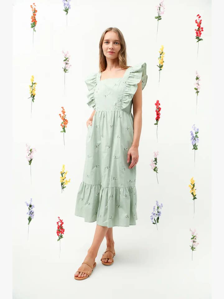 Reminiscence - Wholesale Dress - Women's - REMI014 - Embo Midi Dress11