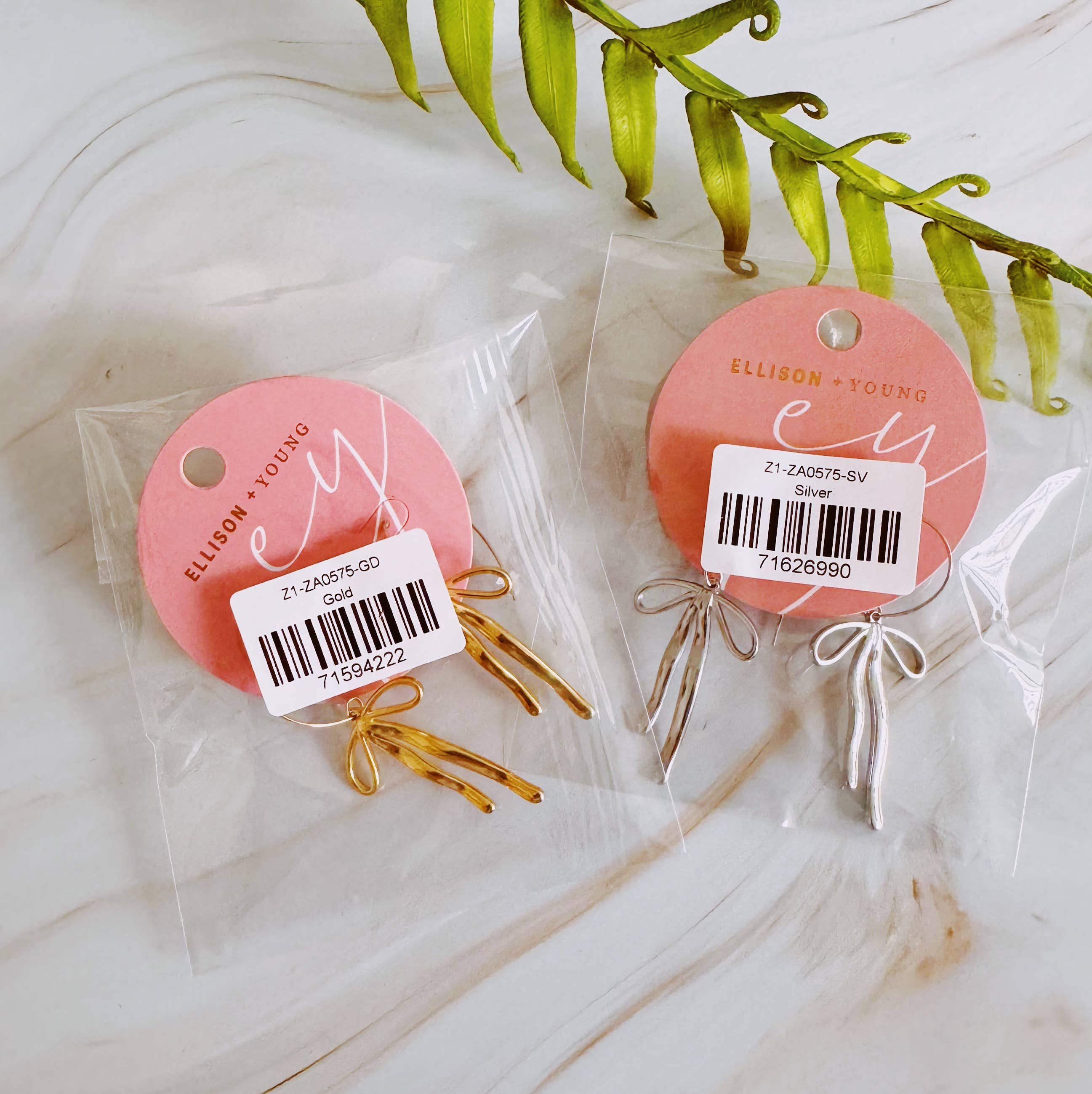 Ellison+Young - Wholesale Dangle Earrings - Stylist Bow Drop Earrings3