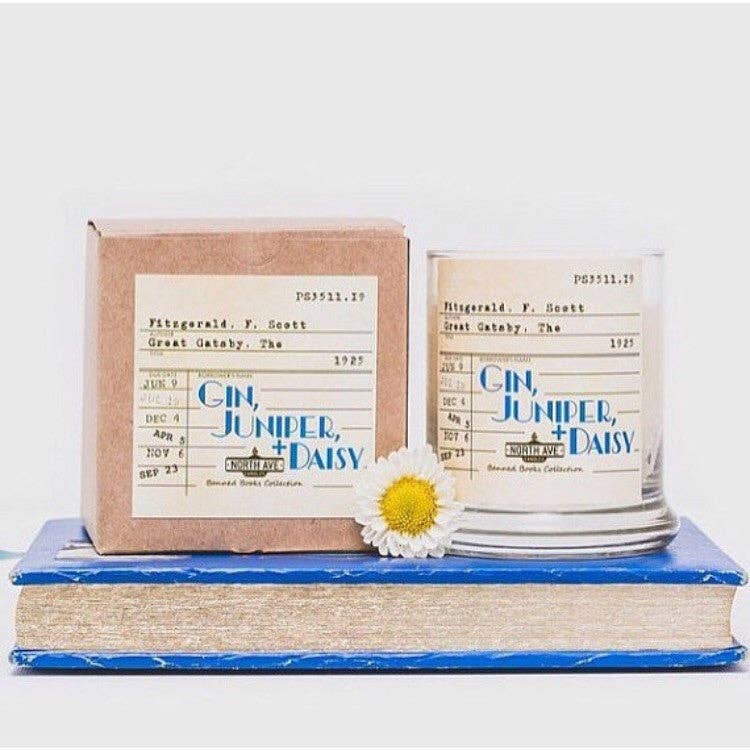 North Ave Candles - Wholesale Jar/Filled Candle - Banned Book Candle / The Great Gatsby / Book Lover Gift6