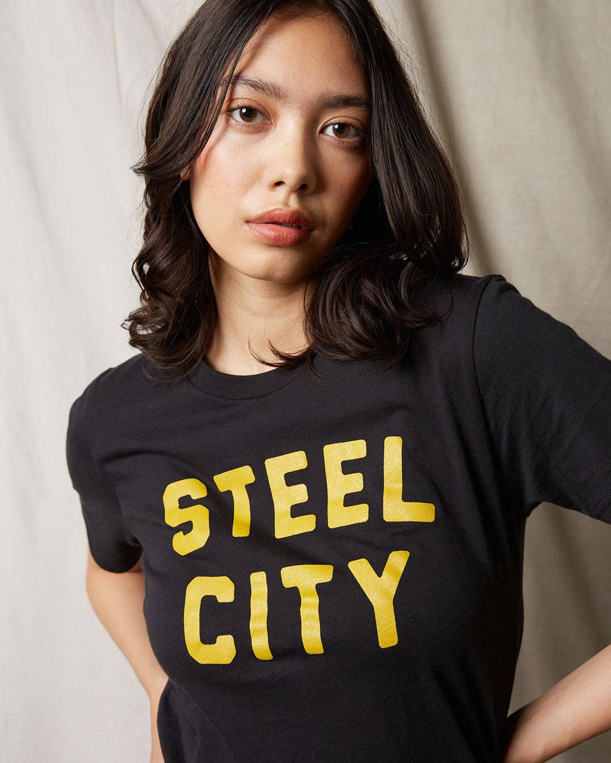 Schwarz Logo von Steel City für den Großhandel auf Faire1