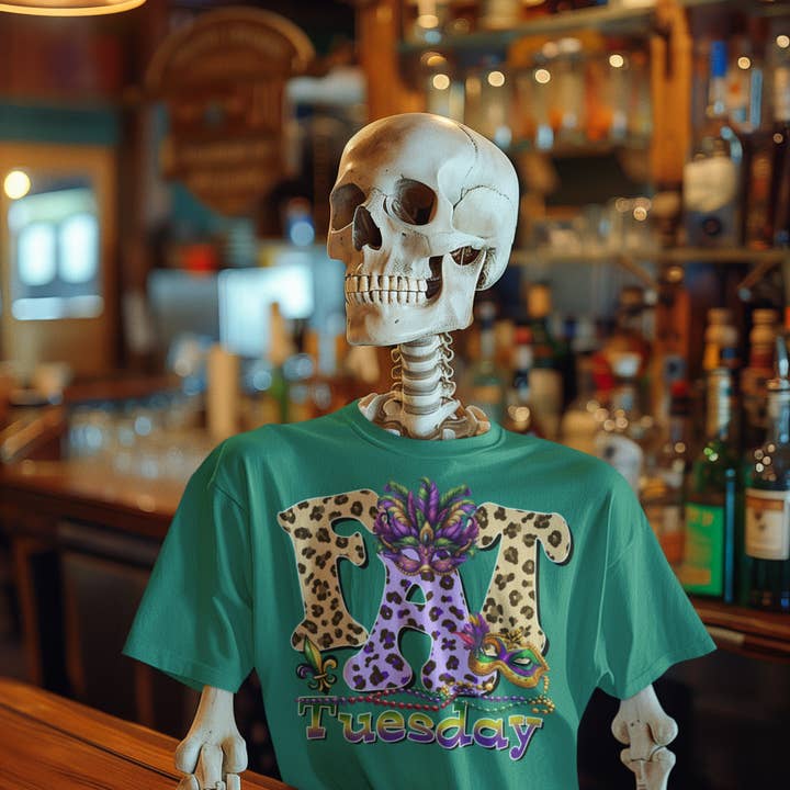Mardi Gras fat tuesday for wholesale by Hot Mess Apparel