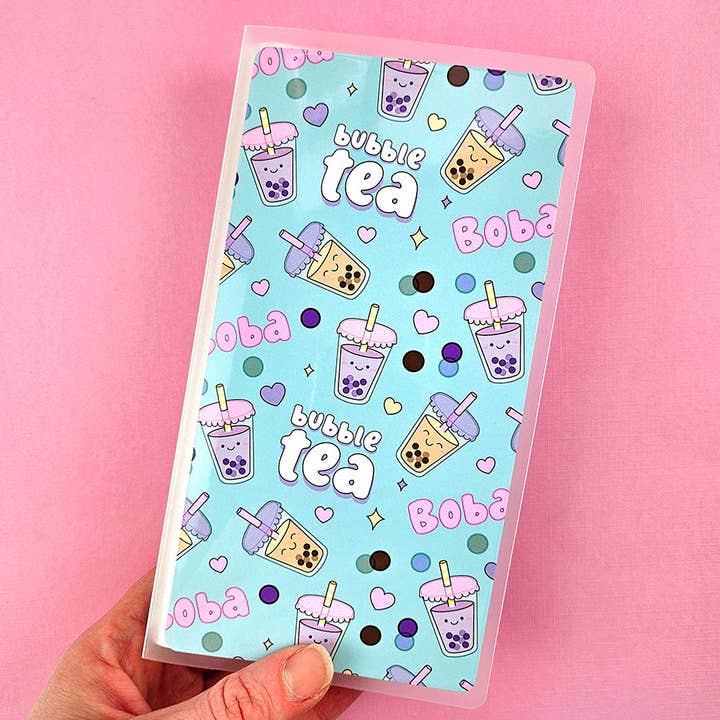 Album di adesivi Hobonichi Weeks "Let's Get Boba" per la vendita all'ingrosso da parte di Shine Sticker Studio