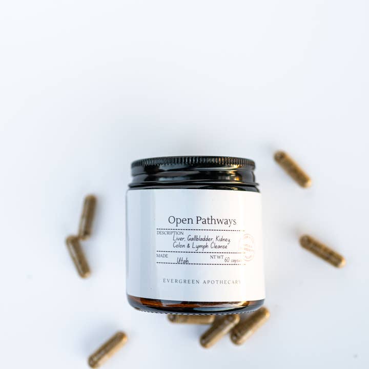 Evergreen Apothecary - Wholesale Oral Supplement/Vitamin - Open Pathways - Liver, Gallbladder, Kidney, Colon, LymphÂ