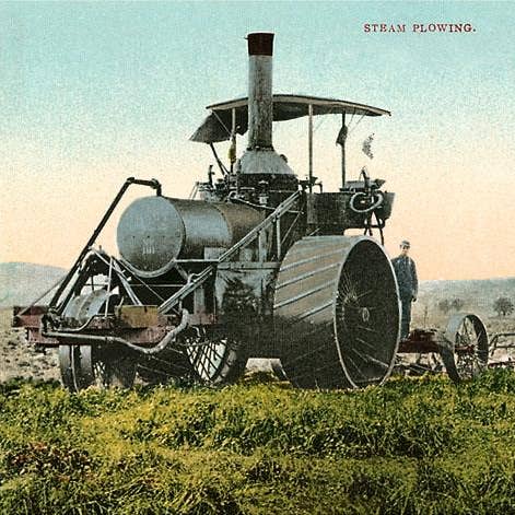 Art Print AG-62 Steam Plow for wholesale by Found Image Press