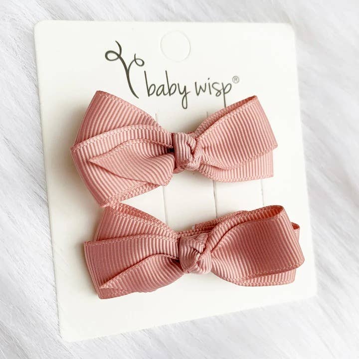 Baby Wisp - Wholesale Hair Bow - Kids - Girls Boutique Ribbon Hair Bows Knotted Bows Hair Clips14