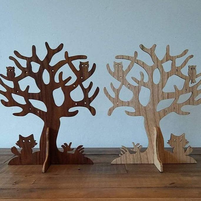 WOODEN TIES & GIFTS - Wholesale Jewelry Stand & Display - Handmade Wooden Jewellery Tree1