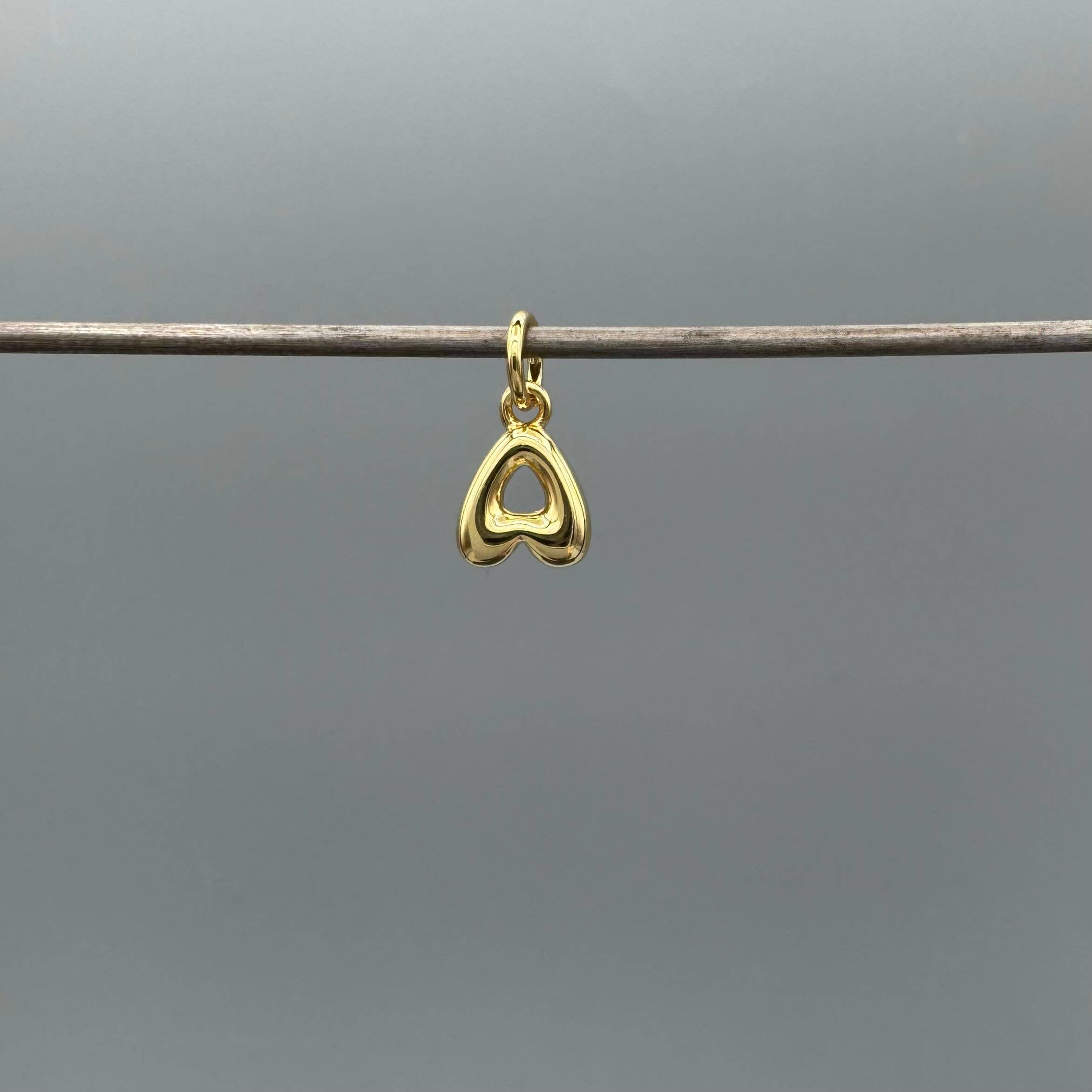 Something Silver - Wholesale Individual Charm/Pendant - Perfect Balloon Bubble Letter Initial Charm25