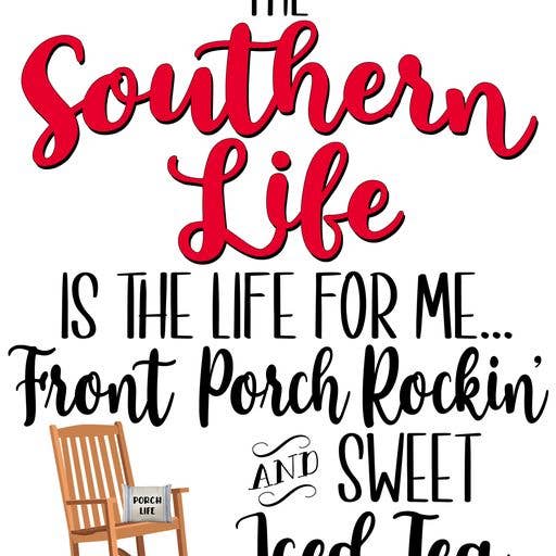 Torchon de cuisine The Southern Life, cadeau de décoration d'intérieur pour la vente par Distinctive Design Wholesale