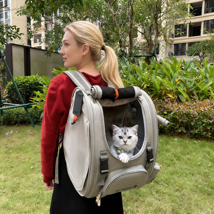 Sac à dos pour animaux de compagnie Mr. Peanut’s Northstar Sierra Adventure – Transporteur conforme aux normes aériennes pour chat, chiot et lapin pour la vente par Mr. Peanut's