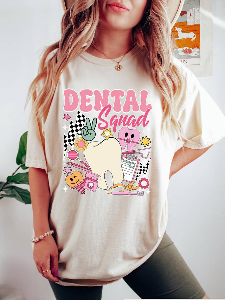 NVC Ecommerce LLC - Wholesale Graphic Sweatshirt - Women's - Dental Squad Sweatshirt, Dental Assistant Unisex T-Shirt0