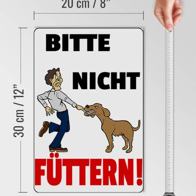 Femer - Wholesale Sign - Wooden sign notice 20x30 cm animals please do not feed dog wooden decoration wooden sign4