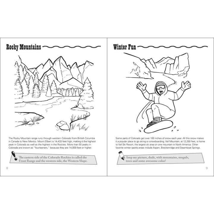 AdventureKEEN - Wholesale Coloring Book - Kids & Baby - Colorado Activity Book1