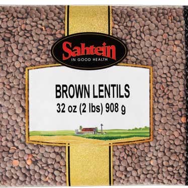 Hudson Meat Company - Wholesale Beans - LENTILS BROWN DRY 908GR - SAHTEIN