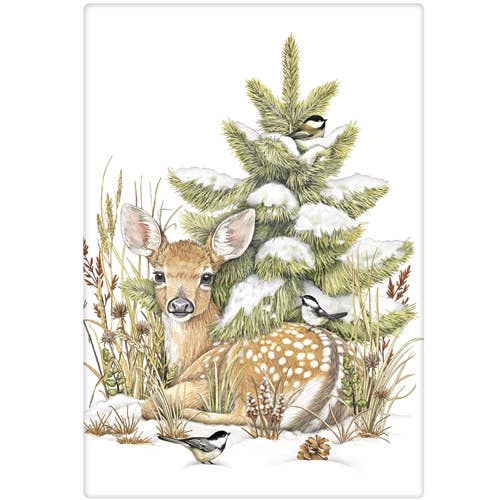 Mary Lake-Thompson Ltd. - Wholesale Tea Towel - Winter Fawn Bagged Towel