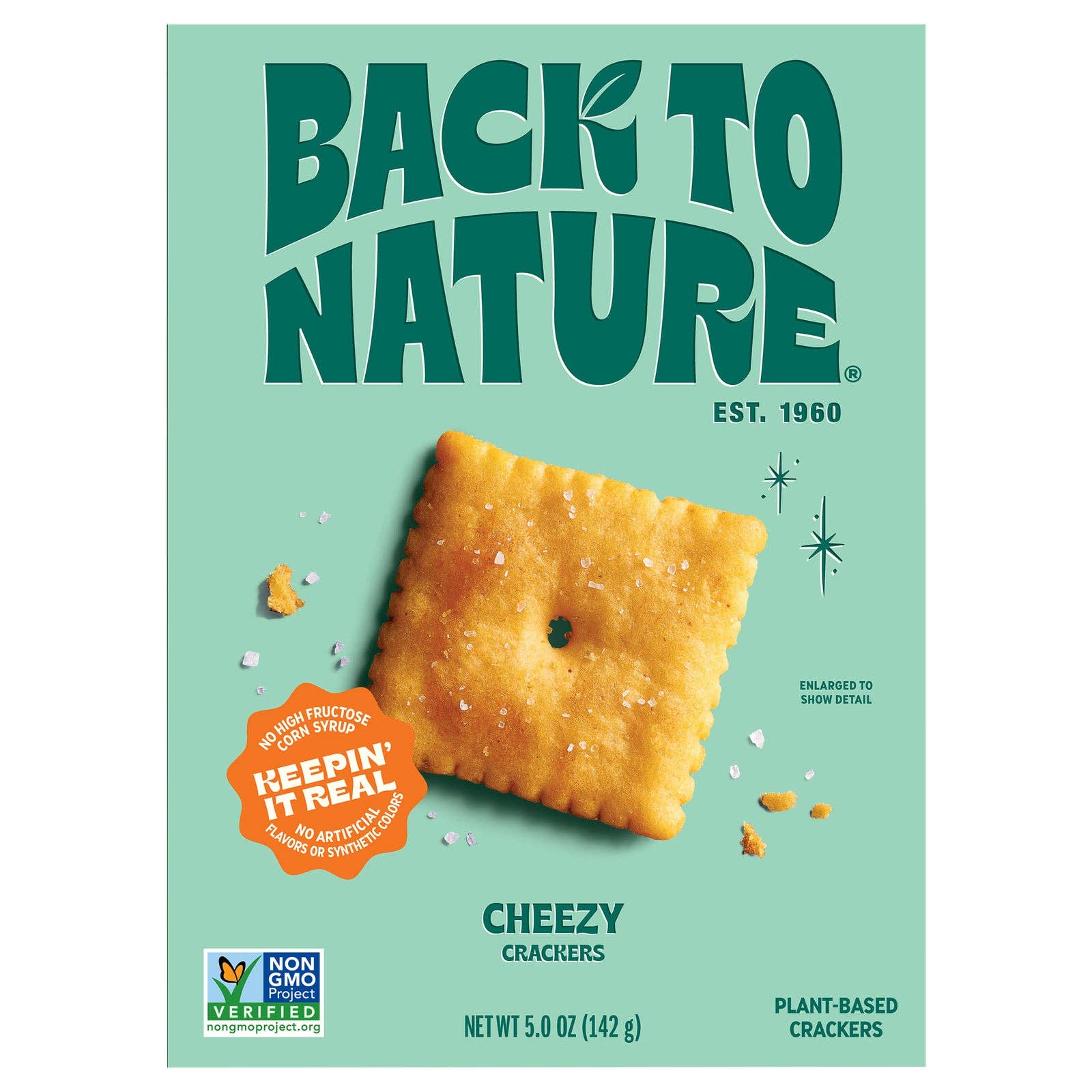Everyday Supply Co - Wholesale Crackers - Back To Nature - Crackers Cheezy Square - CS of 6-5 OZ