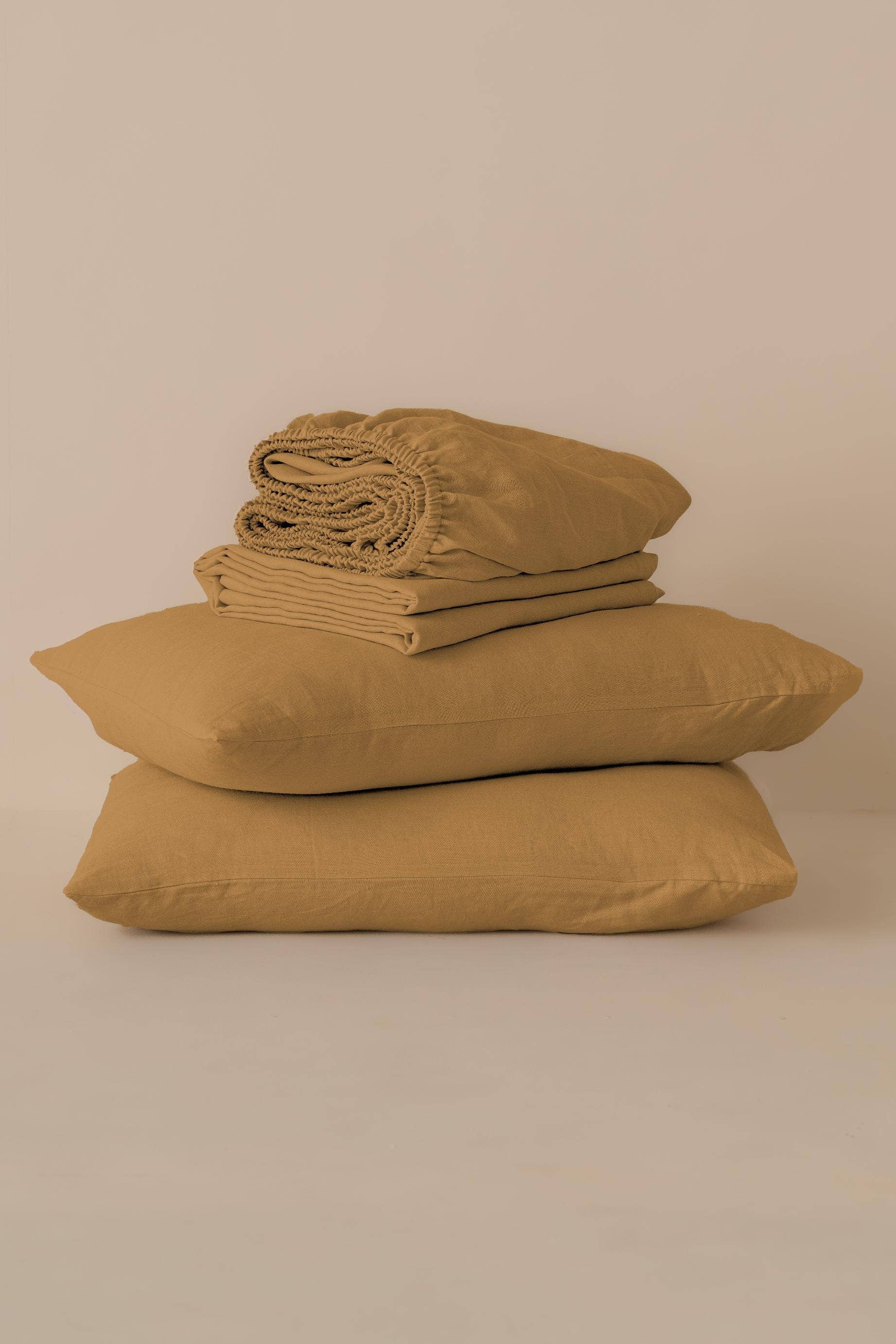 Live Linen - Wholesale Bedding Set - Elegant Solid Linen Bedding Set – Sheets & Pillowcases10