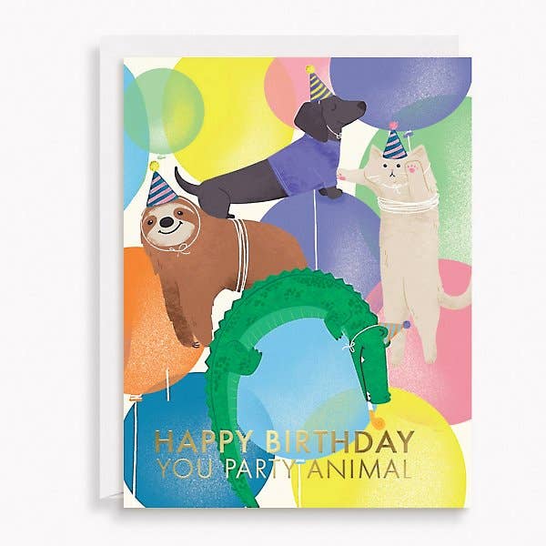 Party Animals Birthday Card for wholesale by Paper Source Wholesale