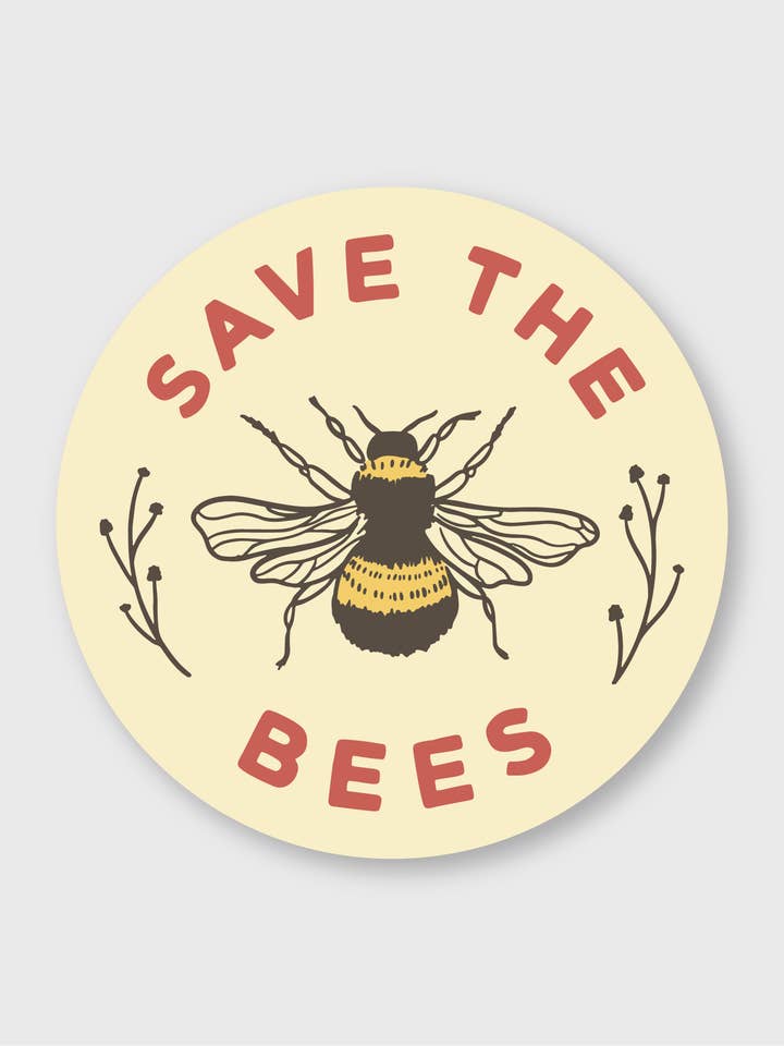 Save The Bees Sticker voor wholesale door Pike Street Press